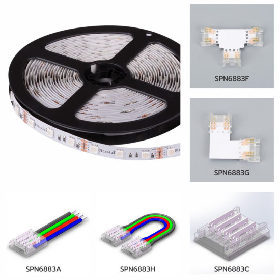 Banda LED RGB, IP20, 12V, 14.4W/M, 60 LED/M, 5050 - rola 5 m Banda LED RGB, IP20, 12V, 14.4W/M, 60 LED/M, 5050 - rola 5 m