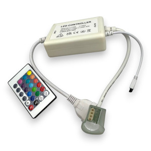 CONTROLLER NEON FLEX RGB 14X23MM 720W 220V TELECOMANDA IR 12MM PIN