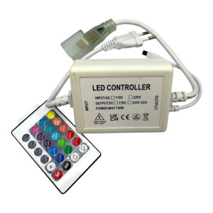 CONTROLLER NEON FLEX RGB 14X23MM 720W 220V TELECOMANDA IR 12MM PIN