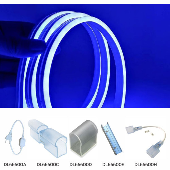 Neon Flex Albastru SMD2835 9x15mm