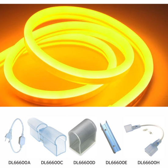 Neon Flex Portocaliu SMD2835 9x15mm