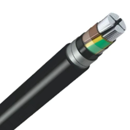 Cablu de energie din aluminiu AC2XABY / NA2XBY 3x240SM+120RM, multifilar