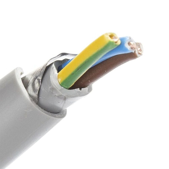 Cablu de comanda si semnalizare, ecranat, cu izolatie si manta din PVC, armat CSYEABYF 3X1.5