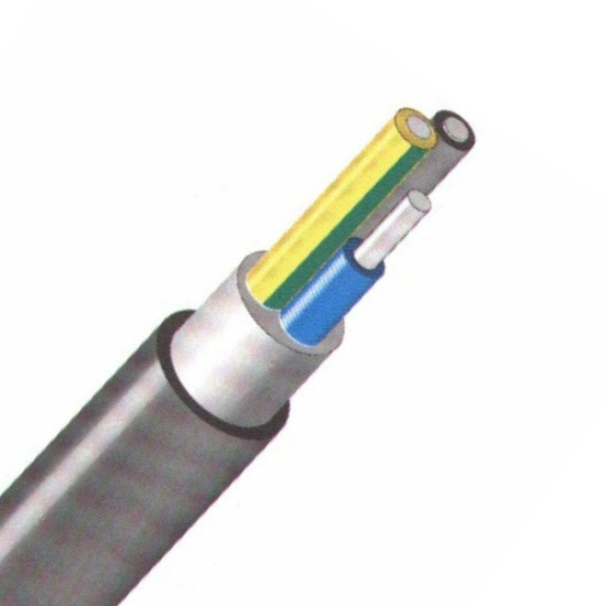 CABLU DE ENERGIE DIN ALUMINIU CU ARMATURA METALICA AC2XABY 3X70su+35ru