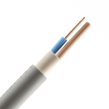 Cablu de energie rigid NYM-O 2X1.5 GRI 100 ML