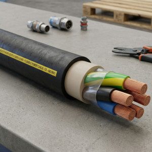 Cablu de energie flexibil RV-K 5X50 0.6/1KV Cablu de energie flexibil RV-K 5X50 0.6/1KV