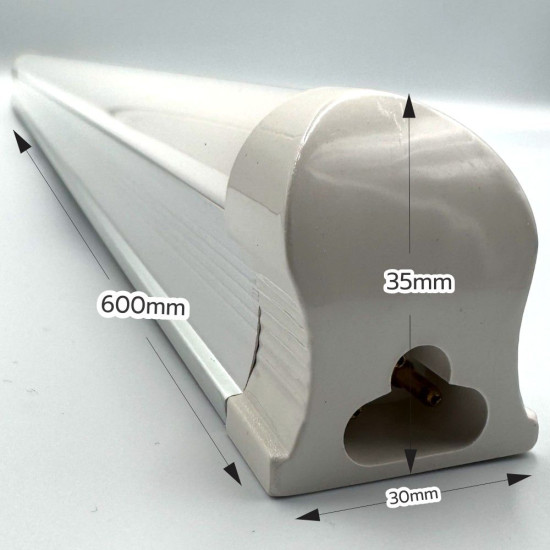 Corp T8 cu LED Interconectabil 8W/6500k/640lm lumina rece 600mm