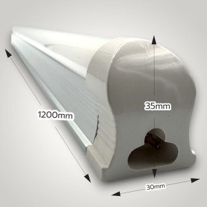 Corp T8 cu LED Interconectabil 18W/6500k/1440lm lumina rece 1200mm