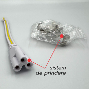 Corp T8 cu LED Interconectabil 18W/6500k/1440lm lumina rece 1200mm