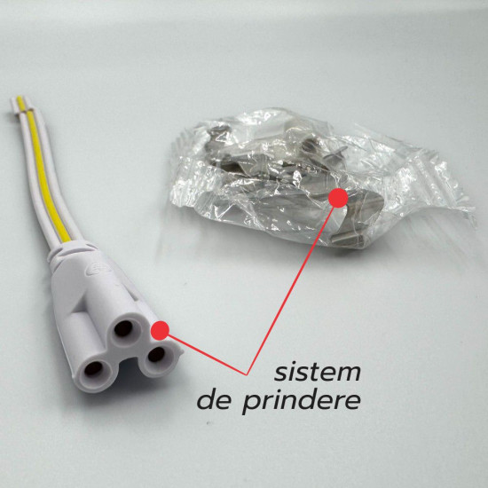 Corp T8 cu LED Interconectabil 18W/6500k/1440lm lumina rece 1200mm