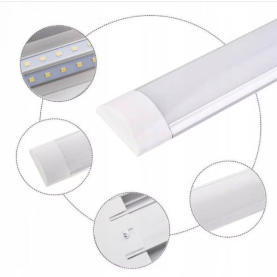 Corp Led Liniar FIDA 36W=72W, 6500K, lumina rece, 1200Mm