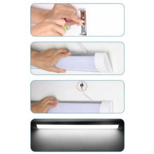 Corp Led Liniar FIDA 36W=72W, 6500K, lumina rece, 1200Mm