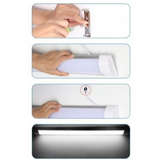 Corp Led Liniar FIDA 36W=72W, 6500K, lumina rece, 1200Mm