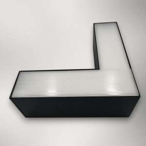 Corp LED liniar suspendat 90grade, interconectabil,12W, 5000K, negru