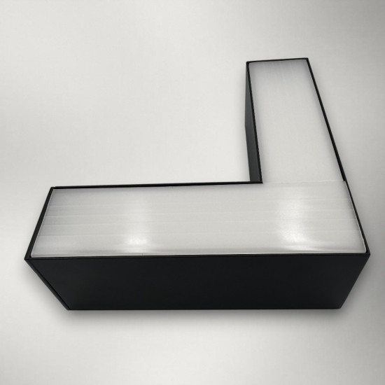 Corp LED liniar suspendat 90grade, interconectabil,12W, 5000K, negru