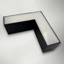 Corp LED liniar suspendat 90grade, interconectabil,12W, 5000K, negru