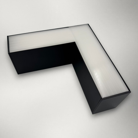 Corp LED liniar suspendat 90grade, interconectabil,12W, 5000K, negru