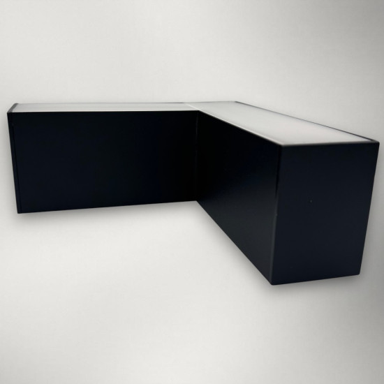 Corp LED liniar suspendat 90grade, interconectabil,12W, 5000K, negru