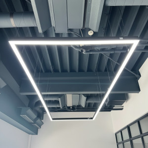 Corp LED liniar interconectabil, 20W, 5000K, negru