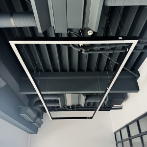 Corp LED liniar interconectabil, 20W, 5000K, negru