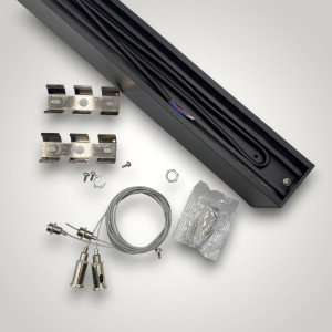 Corp LED liniar interconectabil, 20W, 5000K, negru