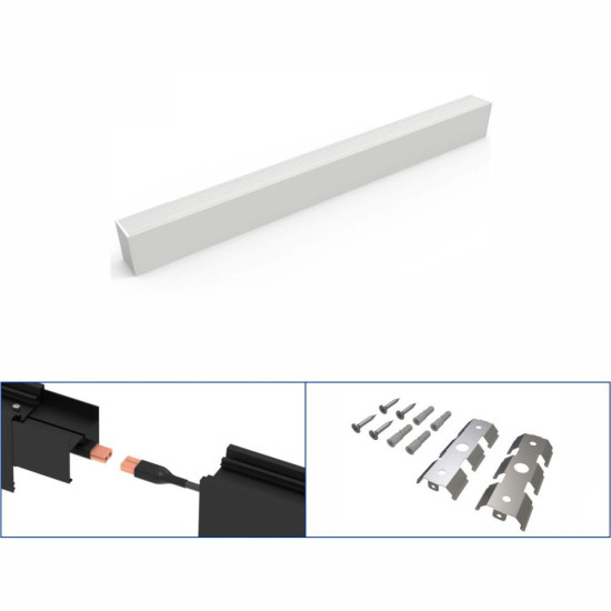 Corp LED liniar interconectabil, 20W, 5000K, alb