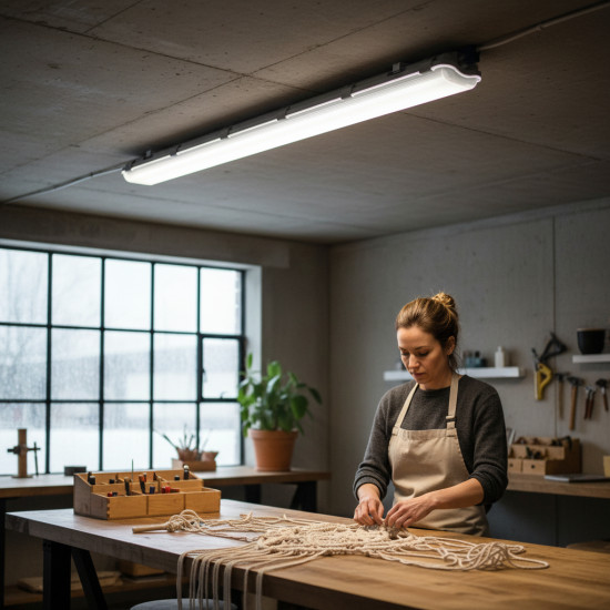 Corp Neon IP65 2X18W (Pentru Tub LED 120 cm)