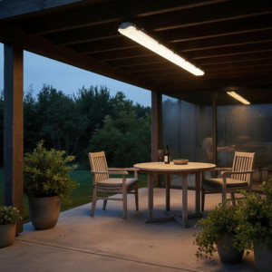 Corp IP65 Neechipat Pt Tub Led 2x25w T8 1500mm Alm 2 Capete+Reflector