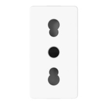 Priza standard 1modul, 2P+E - 16 A Amperaj dublu, Alb lucios, Gewiss System Pura Priza standard 1modul, 2P+E - 16 A Amperaj dublu, Alb lucios, Gewiss System Pura