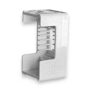 Fateta pentru priza RJ45 Cat. 5e UTP 1 modul, Alb, Gewiss System Pura GWC20270