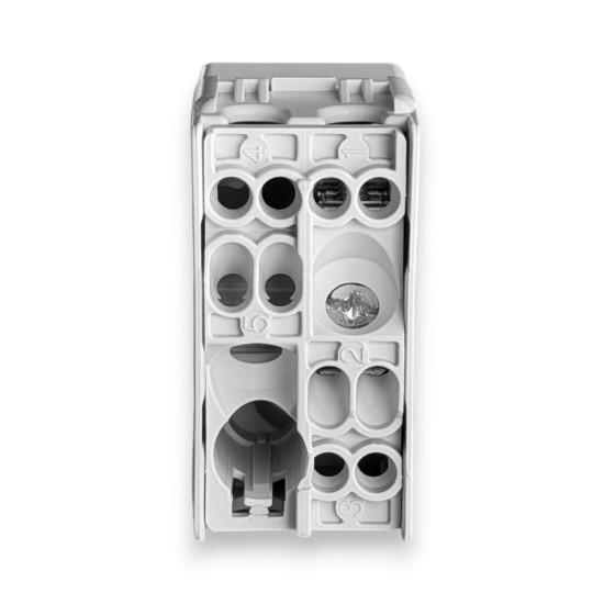 Intrerupator cu revenire automată, 1 modul, Alb lucios, Gewiss System Pura