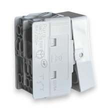 Intrerupator cap scara 1 modul, Alb lucios, Gewiss System Pura GWC20576R