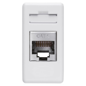 Priza RJ45 Cat. 6 FTP 1 modul, Alb, Gewiss System Pura GWC20686 Priza RJ45 Cat. 6 FTP 1 modul, Alb, Gewiss System Pura GWC20686