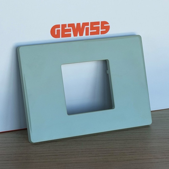 Rama ornament 2 module, Matcha lucios, Gewiss System Pura GWC25102TMT
