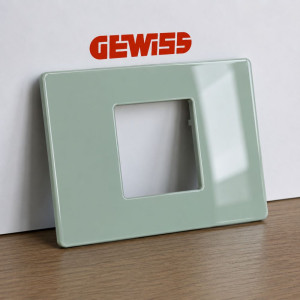 Rama ornament 2 module, Matcha lucios, Gewiss System Pura GWC25102TMT