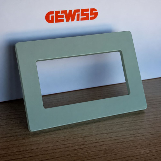 Rama ornament 4 module, Matcha lucios, Gewiss System Pura GWC25104TMT Rama ornament 4 module, Matcha lucios, Gewiss System Pura GWC25104TMT