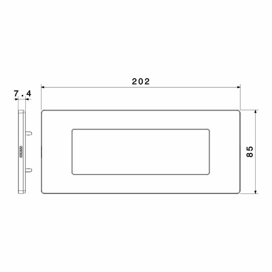 Rama ornament 6 module, Alb lucios, Gewiss System Pura GWC25106TBN Rama ornament 6 module, Alb lucios, Gewiss System Pura GWC25106TBN