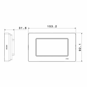 Rama etans 4 module, Alb lucios, IP55, Gewiss System Pura GWC25461 Rama etans 4 module, Alb lucios, IP55, Gewiss System Pura GWC25461