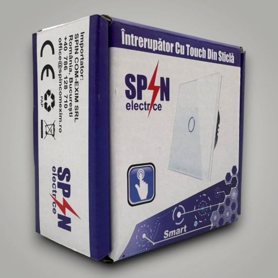 Intrerupator touch cap scara, alb