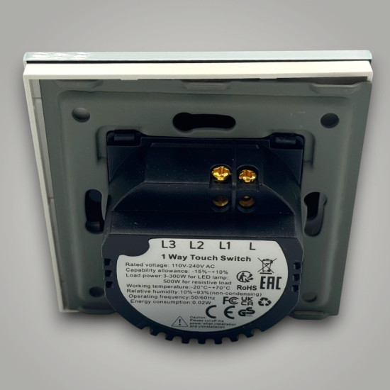 Intrerupator touch cap scara, alb