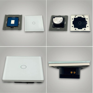 Intrerupator touch cap scara, alb