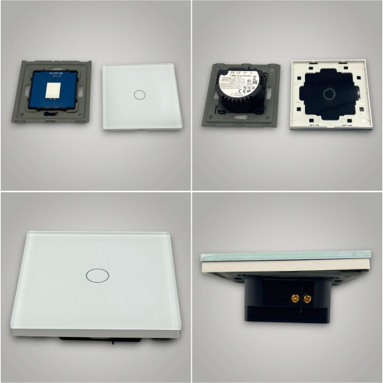 Intrerupator touch cap scara, alb