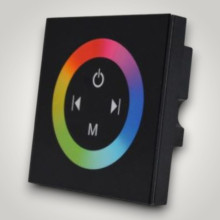 Intrerupator dimmabil  touch simplu, negru, RGB