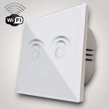 Intrerupator touch dublu WI-FI, alb Intrerupator touch dublu WI-FI, alb