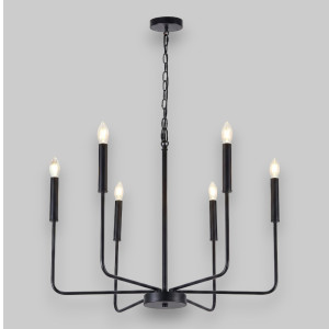 Candelabru Suspendat Cu 6 Brațe Zeus, Ø 70 x 150cm, 6x7W E14