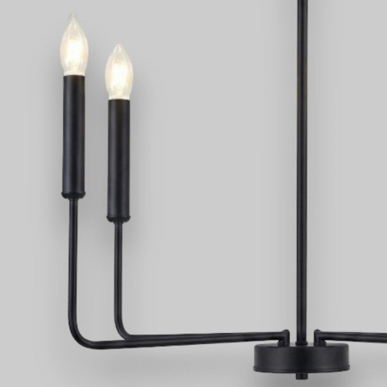 Candelabru Suspendat Cu 4 Brațe Zeus, Ø 70 x 150cm, 4x7W E14