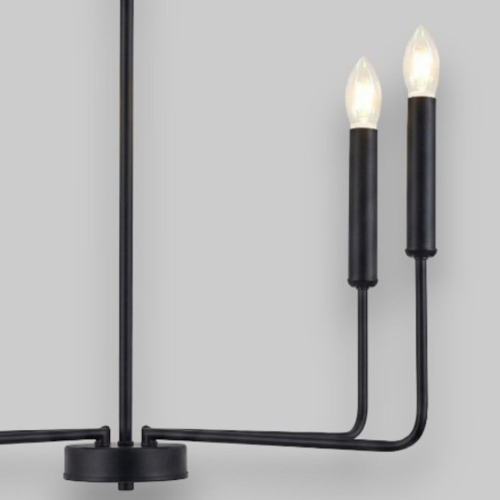 Candelabru Suspendat Cu 4 Brațe Zeus, Ø 70 x 150cm, 4x7W E14