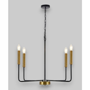 Candelabru Suspendat Cu 4 Brate Odin, Ø 70 x 160cm, 4x7W E14