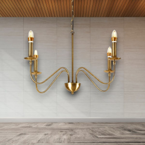 Candelabru Suspendat Cu 4 Brațe Medusa, Ø 76 x 140cm, 4x7W E14