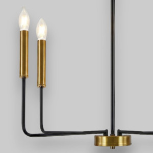 Candelabru Suspendat Cu 4 Brate Odin, Ø 70 x 160cm, 4x7W E14